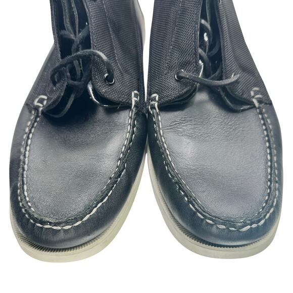 Sebago x Vane | Men | Docksides Leather Nylon Convertible Boat Shoes | Size 13 M